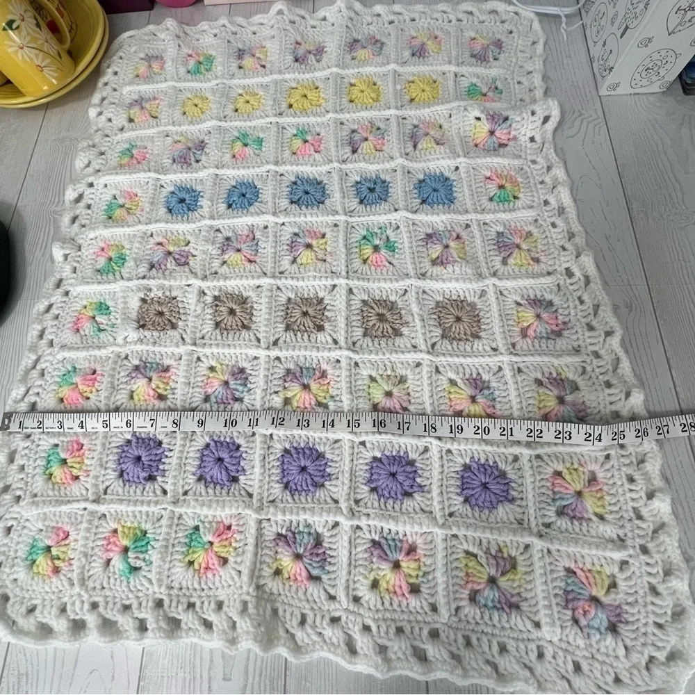 Granny Square Crochet Baby Blanket